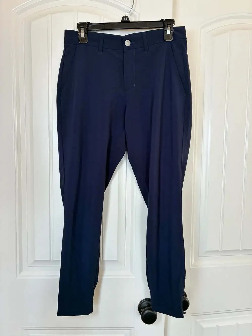 Primo Men's Navy Blue Golf Pants Stretch with Zipper Ankles, 29 short